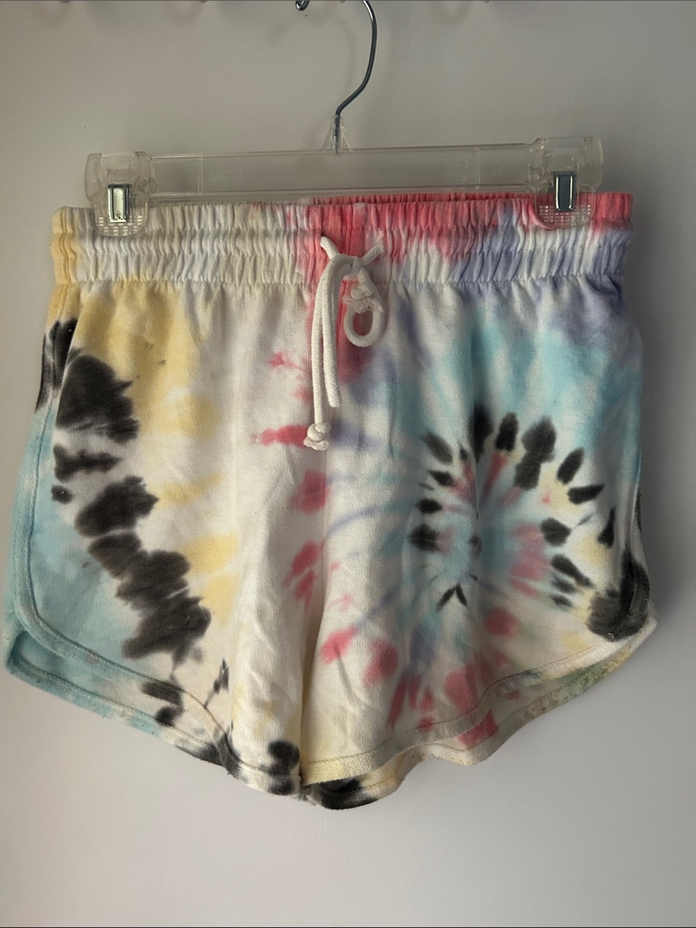 Fortitude Tie-Dye Drawstring Women's Shorts - Multicolor size small
